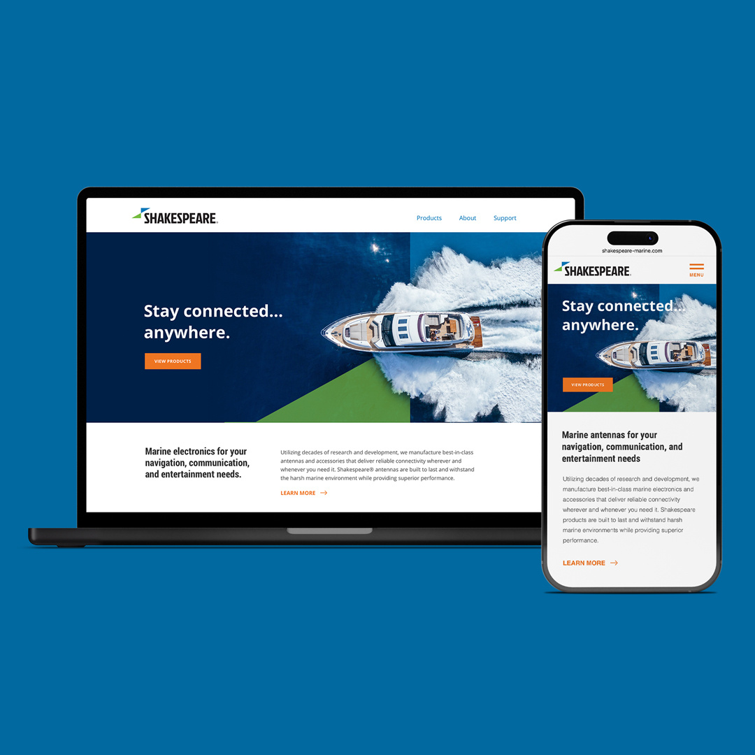 Shakespeare Marine Website Design